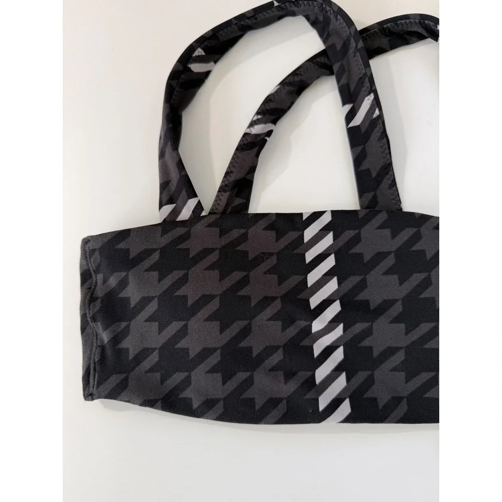 OFFLINE‎ by Aerie Womens Houndstooth Patterned Activewear Sports Bra XS NWOT